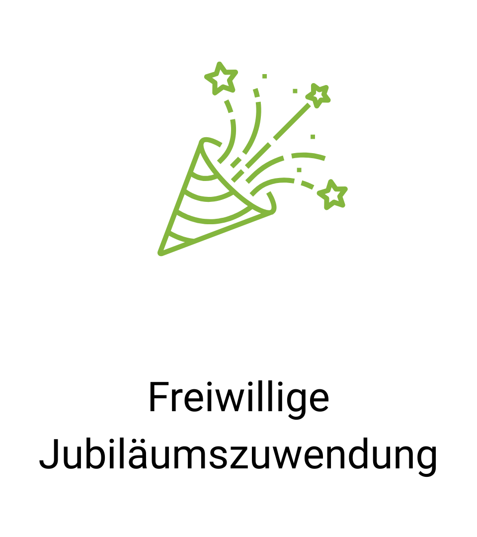 Illustrierte Partytüte mit Konfetti und Sternen.