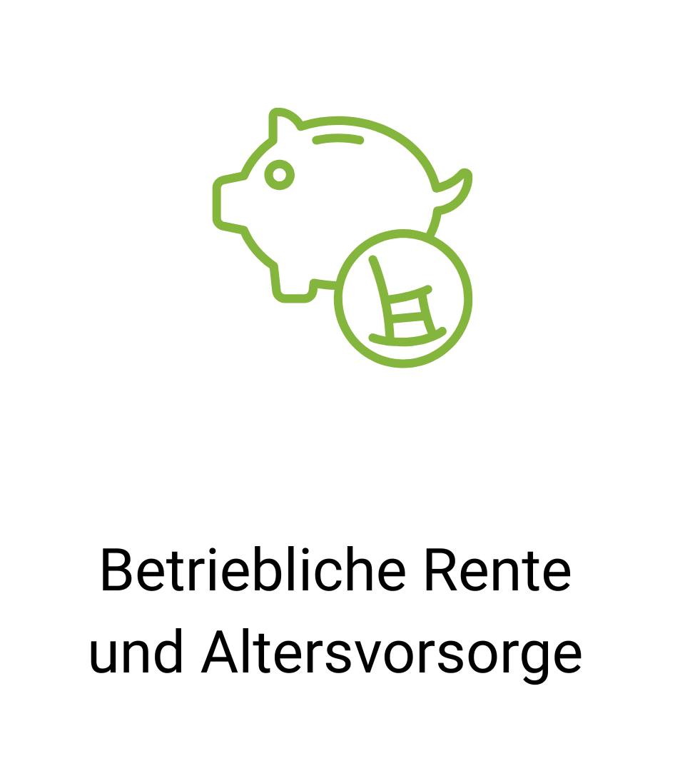 Grünes Sparschwein mit Schaukelstuhl-Symbol