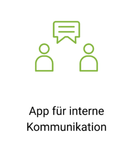 Interne Kommunikations-App Icon mit Sprechblase