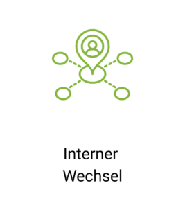 Symbol interner Wechsel mit Netzwerklinien