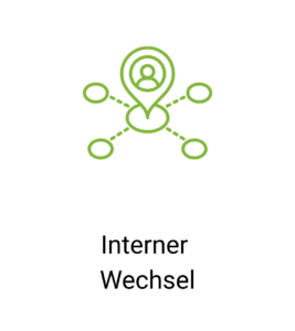 Symbol interner Wechsel mit Netzwerklinien