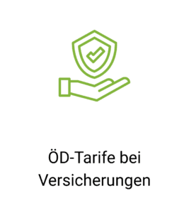 Versicherungsschutz Zeichen auf Hand