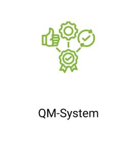 Grafik von QM-System-Symbolen in Grün